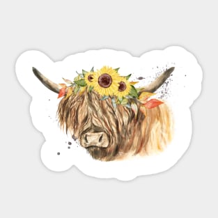 Highland Cow Sticker